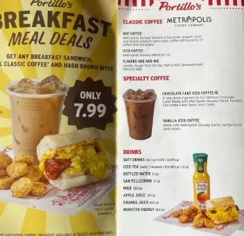 Portillo’s Breakfast Menu