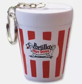 Portillo's Cup Keychain